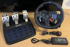 Logitech G29 Racing Steering Wheel + Pedals - Tested - PlayStation - Free P&P!