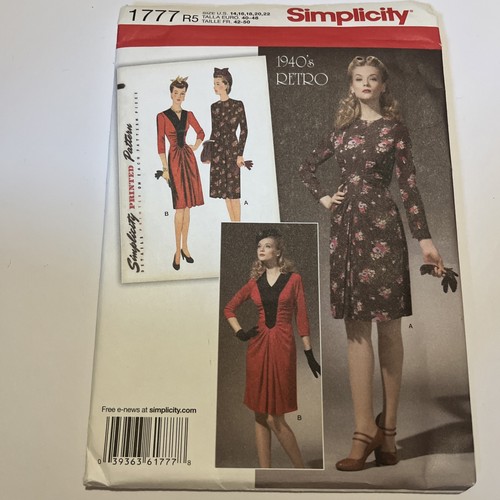 Vogue 1940s dress sewing - 1940s,