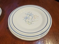 Pyrex blue iris - iris, plates