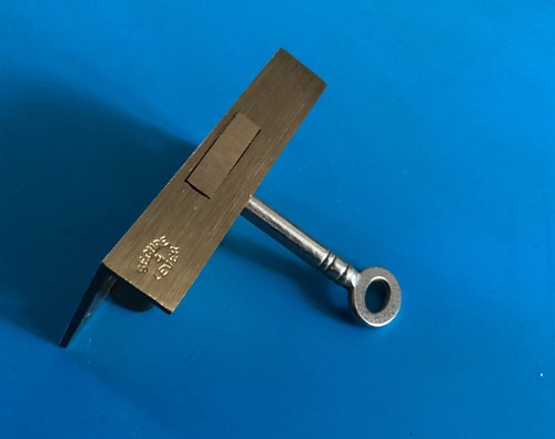 Vintage brass half mortise - vintage,