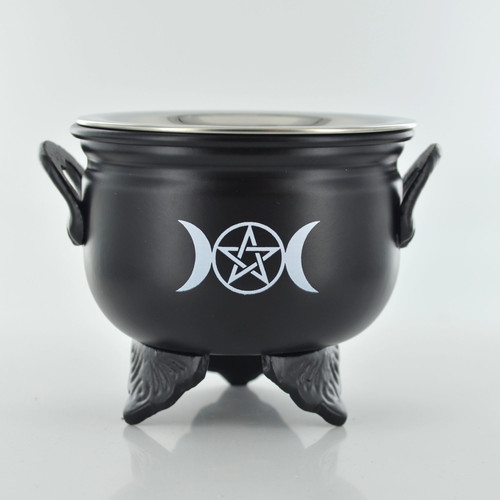 Triple moon iron cauldron - moon,