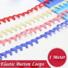 Elastic Button Loop Eyelet Trim Cord Wedding Dress Clothes Sewing Craft By Meter