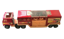 BUDDY L STABLES Horse Transporter Diecast Lorry Vintage 1980s Tin & Plastic