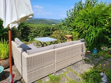 Innovators Rattan Corner Garden Converter Sofa - LATTE - B/New [Ad_no.2]