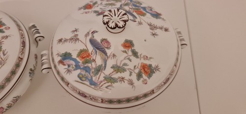 Wedgwood kutani crane lidded - wedgwood,
