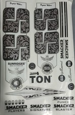 SS Cricket Bat 3D Embossed Stickers(replica) New Design With chrome Finish.