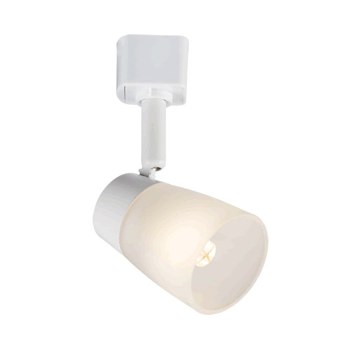 Knightsbridge white glass - white, 230v