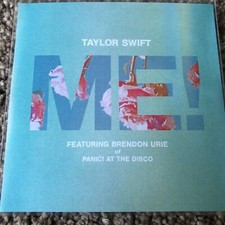 TAYLOR SWIFT & BRENDON URIE (PANIC AT THE DISCO) “ME!" 7 REMIX NEW PROMO CD