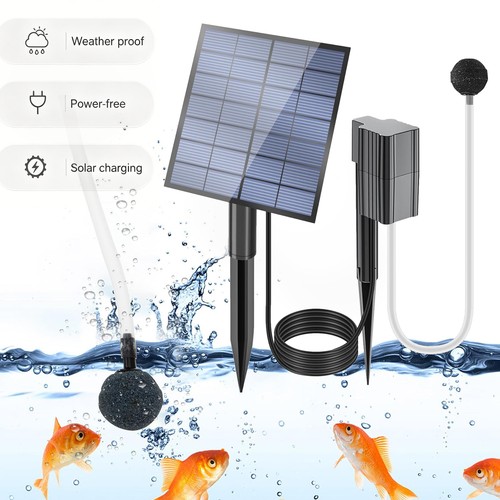 Solar pond aerator air pump - solar,