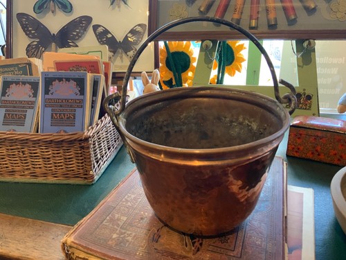 Vintage copper bucket - vintage, planter