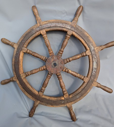 Antique rustic wooden ships
