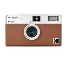 Kodak Ektar H35 Film Camera Reusable 35mm Half Frame 22mm F9.5 - Brown