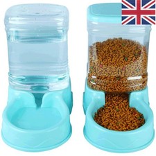 3.8L Automatic Pet Feeder Large Cat Dog Food Dispenser/Water Fountain Drink Bowl
