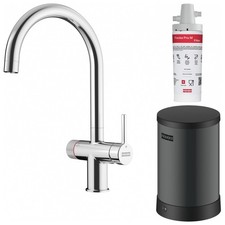 Franke Maris Water Hub 3-in-1 Boiling + Hot/Cold Tap ‒ Decor Steel ‒ 4 L Tank