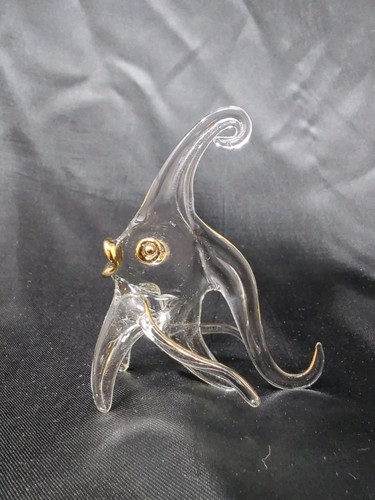 Clear glass angel fish - angel,