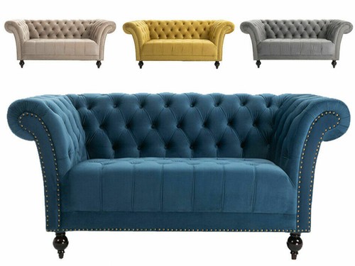 Chesterfield sofa velvet - sofa,