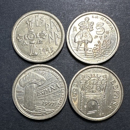 Old coins spain 1990 1995 - old,