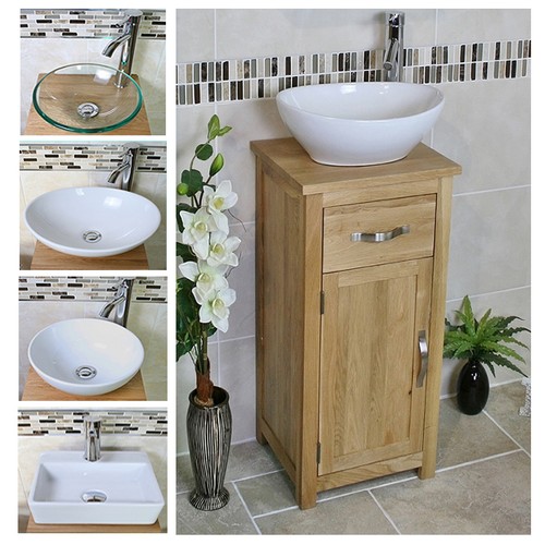 Solid oak bathroom cabinet - solid,
