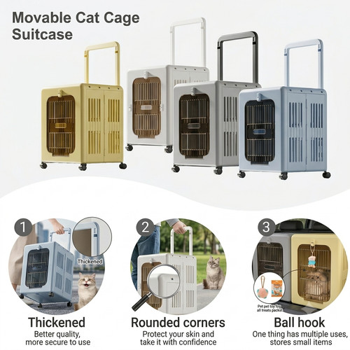 Foldable cat dog carrier - cat,