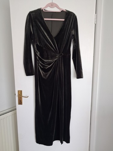 Zara dark grey velvet - zara, wrap