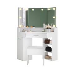White LED Dressing Table