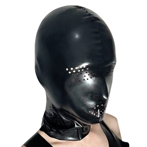 Latex hood with mesh - latex,