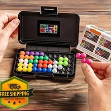 120 Challenges 3D Pyramid IQ Puzzle Game Montessori Brain Teaser Logic Toy