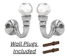 CURTAIN HOOK TIE BACK CRYSTAL