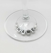 Personalised Name Wine Glass Charms Birthdays Weddings Hen Parties Xmas