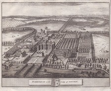 Doddington Hall Lincoln Lincolnshire England Gravure Engraving Van Der Aa 1707