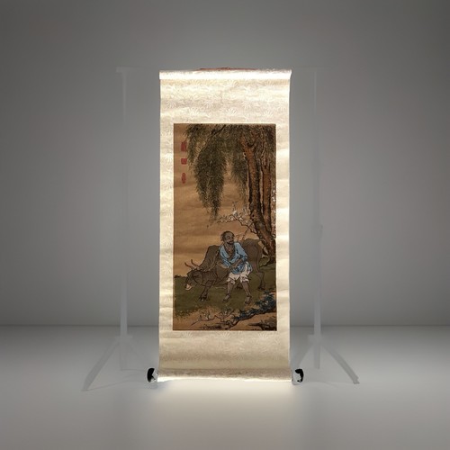 Asian hanging scroll hung - hanging,