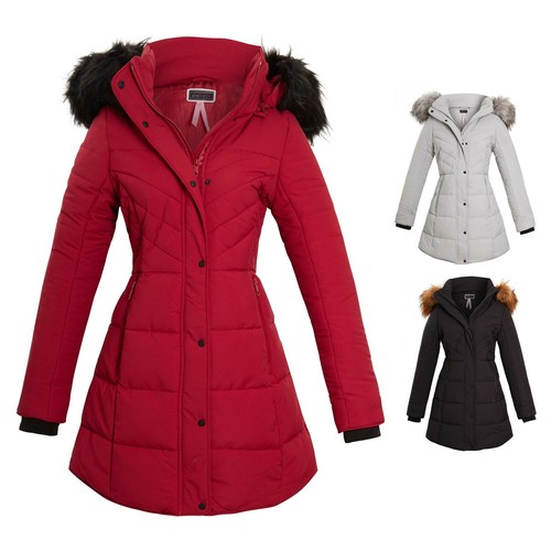 Womens ladies long faux - womens, fur