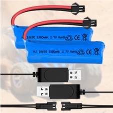 2PC 3.7V 1500mAh Li-ion