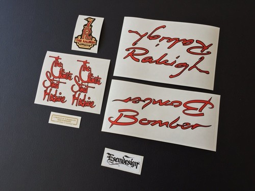 Raleigh bomber speed decal - 5,