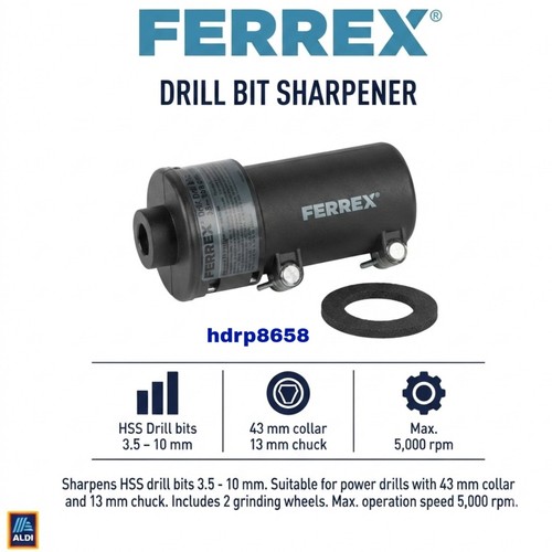 Ferrex drill bit sharpener - bit,