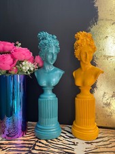 Teal or Yellow Greek Lady Bust