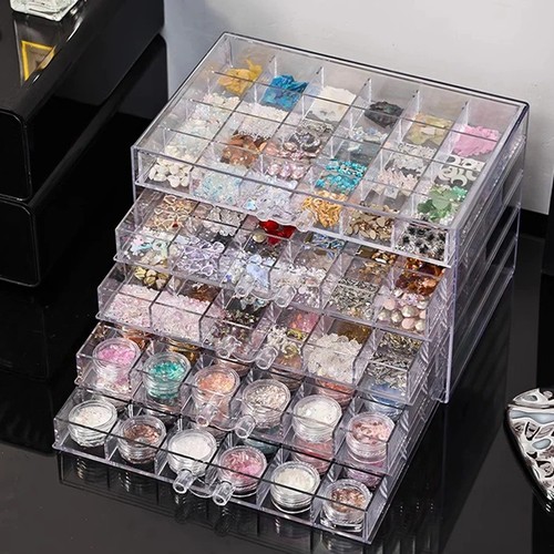 Multi layer transparent nail - multi,