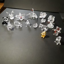 Swarovski Crystal Lot of 16 – Swans, Beaver, Kris Bear, Orchid, Puppy