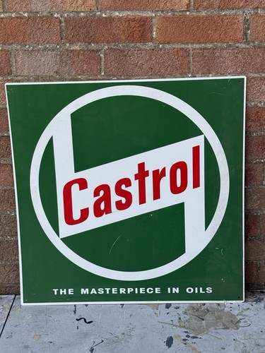 Castrol oil garage sign - oil,