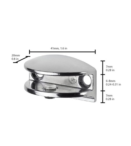 Curved chrome plated - curved,