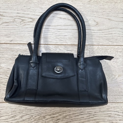 Black leather shoulder - shoulder, by