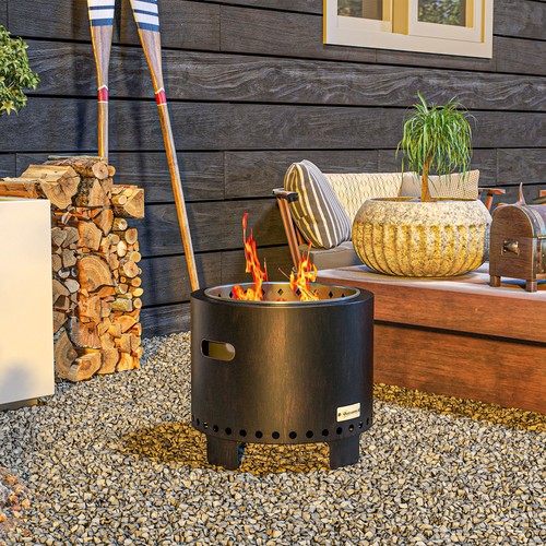 Outsunny 45cm smokeless wood - outsunny,