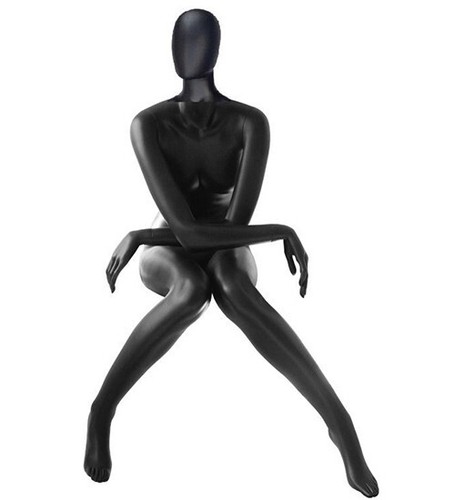 Mannequin female sitting matt - female,