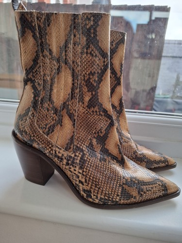 Mint velvet boots - velvet, snakeskin