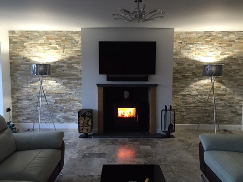 Splitface oyster slate mosaic - oyster,