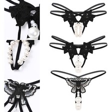 UK Women's Sexy Pearl Thong