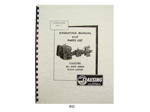 Clausing 5300 series lathe - series,