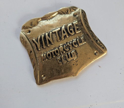 Vintage motorcycle club - vintage, brass