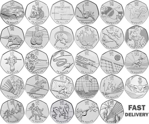 London olympic 2012 50p coins - olympic,