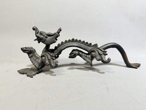 Antique bronze dragon door - antique,